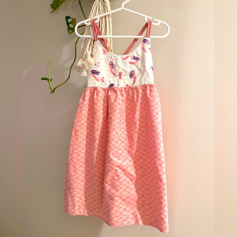 Bitty Bambu Adorable Pink and White Kids Dress